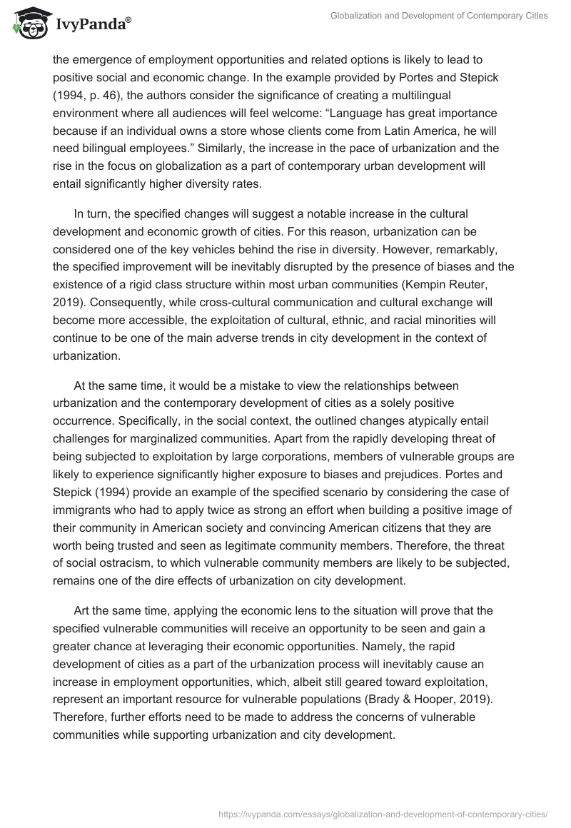 Globalization and Development of Contemporary Cities. Page 3