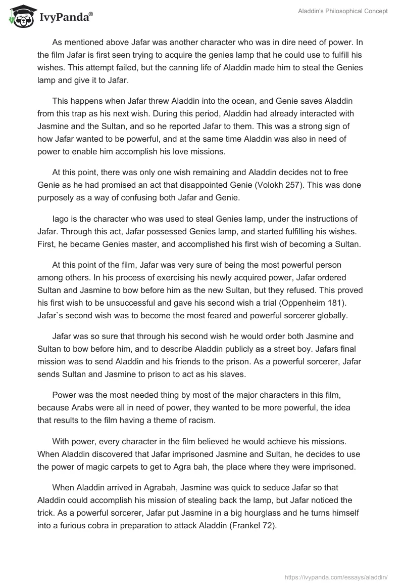 Aladdin's Philosophical Concept. Page 3