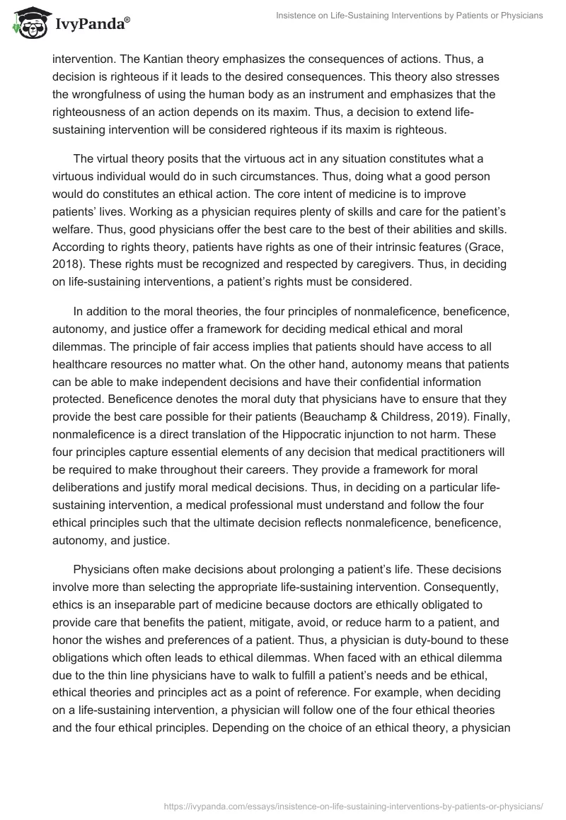 Insistence on Life-Sustaining Interventions by Patients or Physicians. Page 3