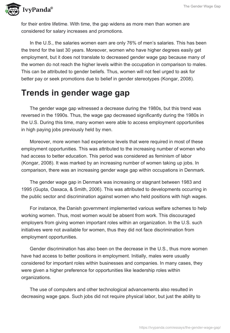 The Gender Wage Gap. Page 3