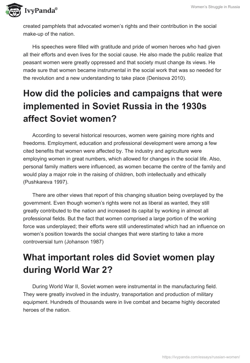 Women’s Struggle in Russia. Page 3