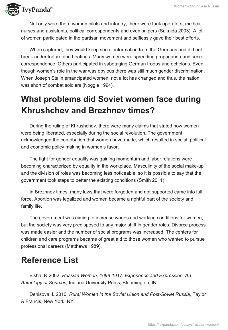 Women’s Struggle in Russia. Page 4