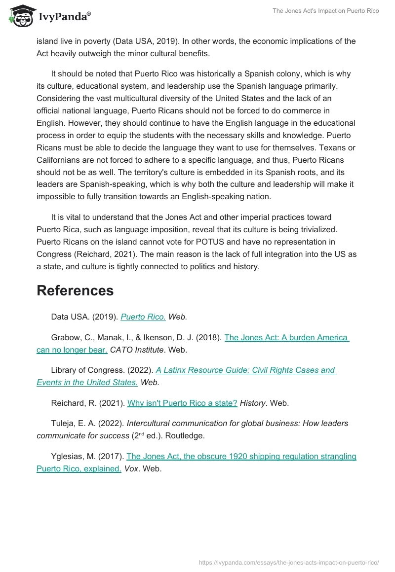 The Jones Act's Impact on Puerto Rico. Page 2