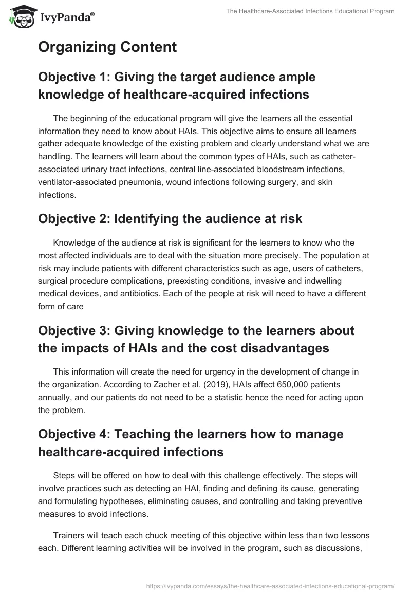 The Healthcare-Associated Infections Educational Program. Page 3