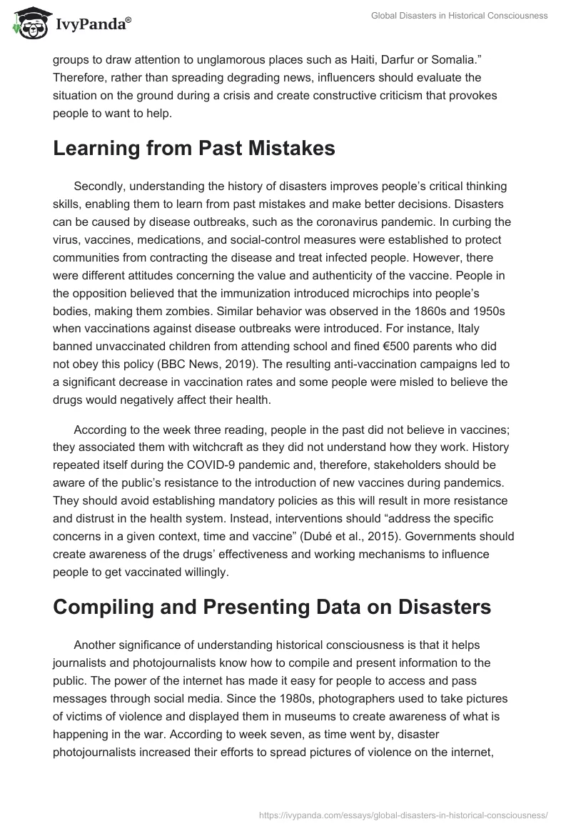 Global Disasters in Historical Consciousness. Page 2