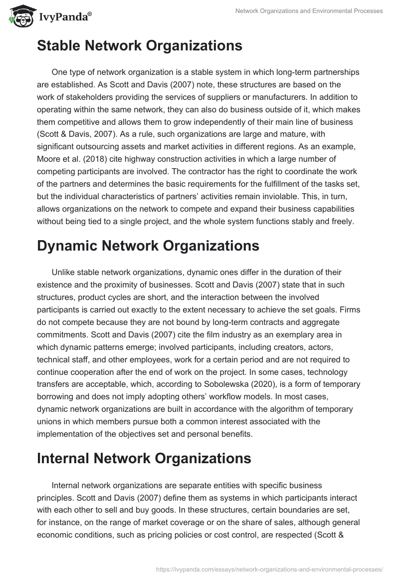 Network Organizations and Environmental Processes. Page 2