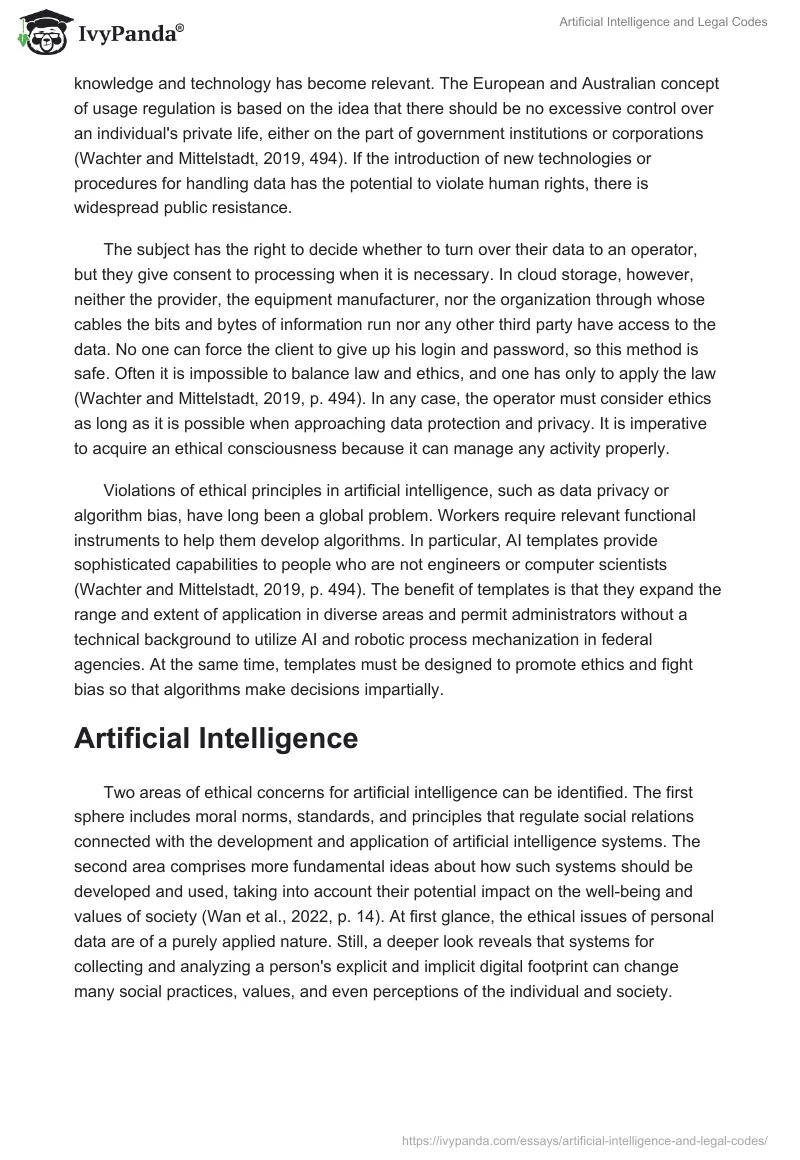 Artificial Intelligence and Legal Codes. Page 4
