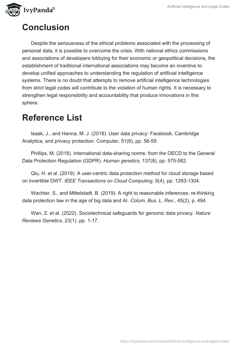 Artificial Intelligence and Legal Codes. Page 5