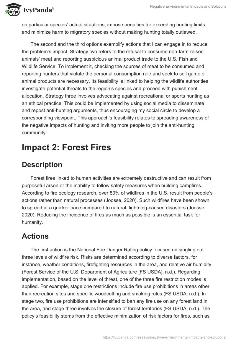 Negative Environmental Impacts and Solutions. Page 2