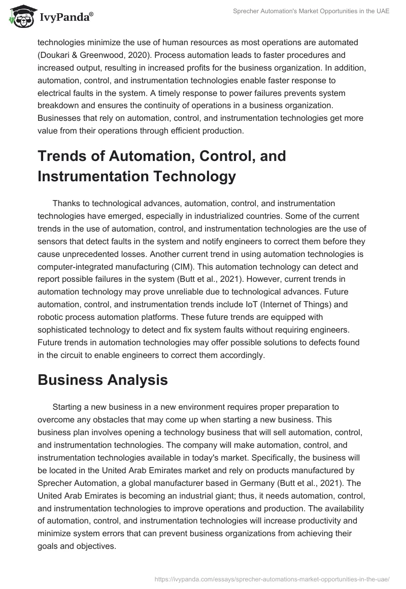 Sprecher Automation's Market Opportunities in the UAE. Page 2
