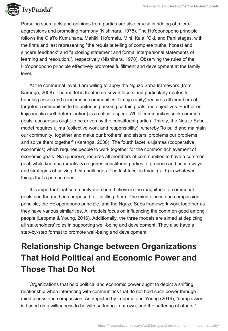 Well-Being and Development in Modern Society. Page 3