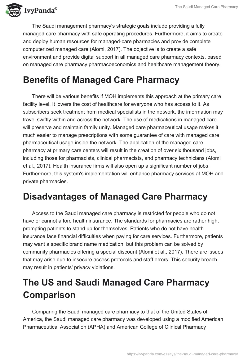 The Saudi Managed Care Pharmacy. Page 2