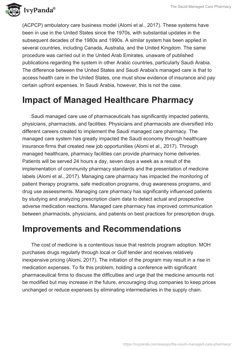 The Saudi Managed Care Pharmacy. Page 3