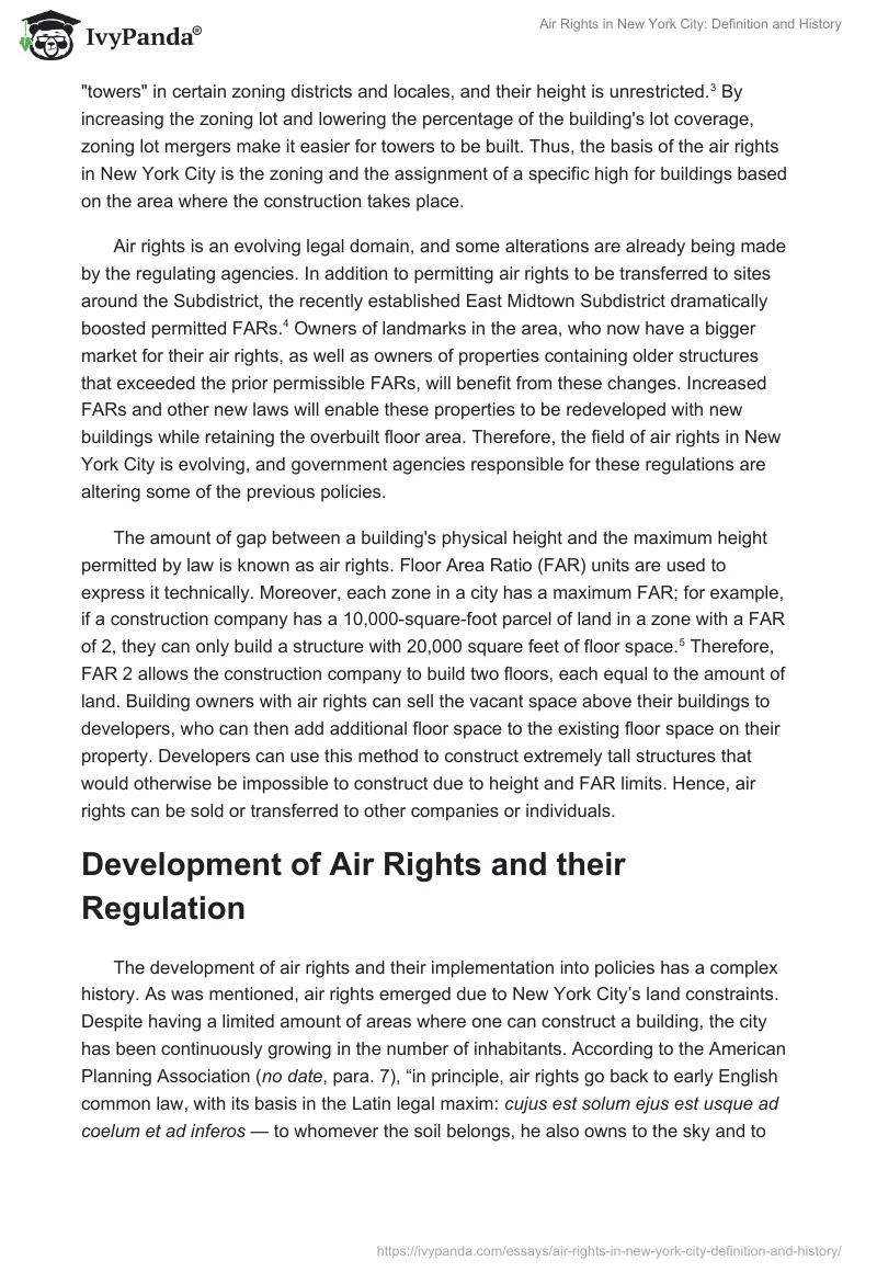 Air Rights in New York City: Definition and History. Page 2