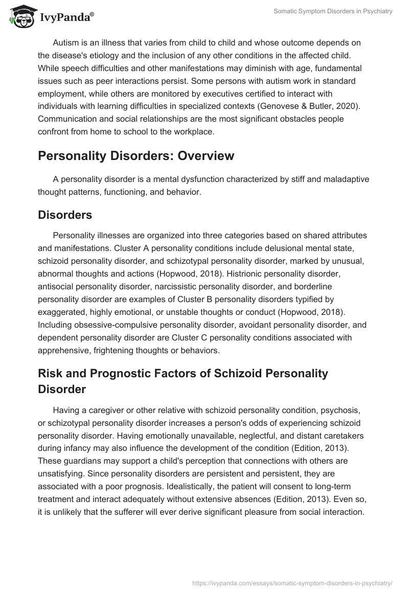 Somatic Symptom Disorders in Psychiatry. Page 3