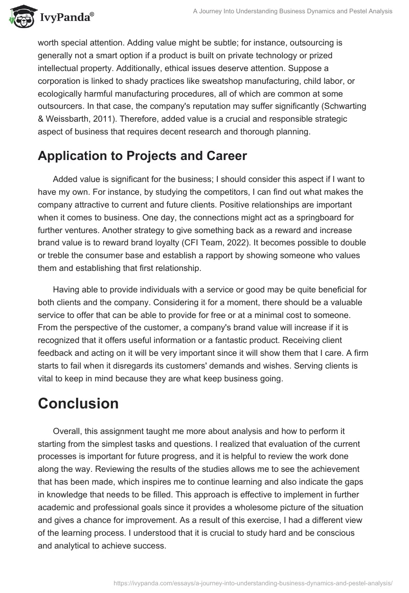 A Journey Into Understanding Business Dynamics and Pestel Analysis. Page 5