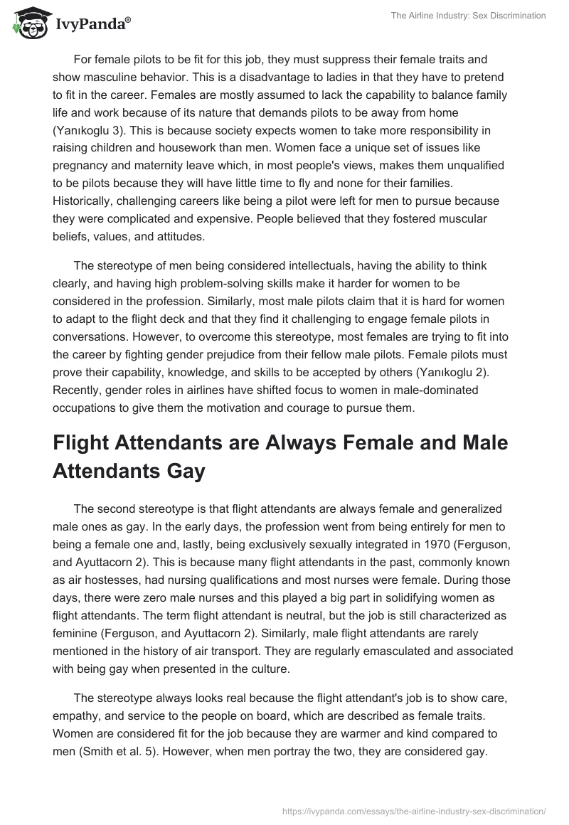 The Airline Industry: Sex Discrimination. Page 2