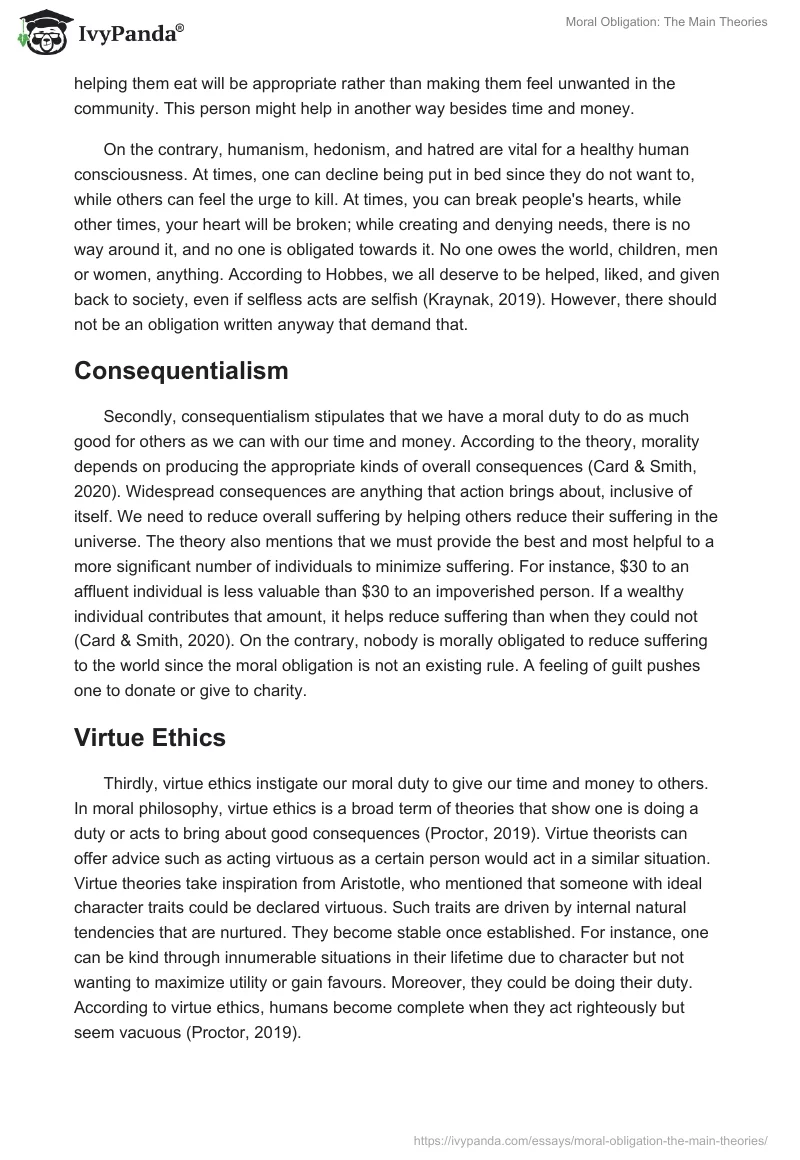 Moral Obligation: The Main Theories. Page 2