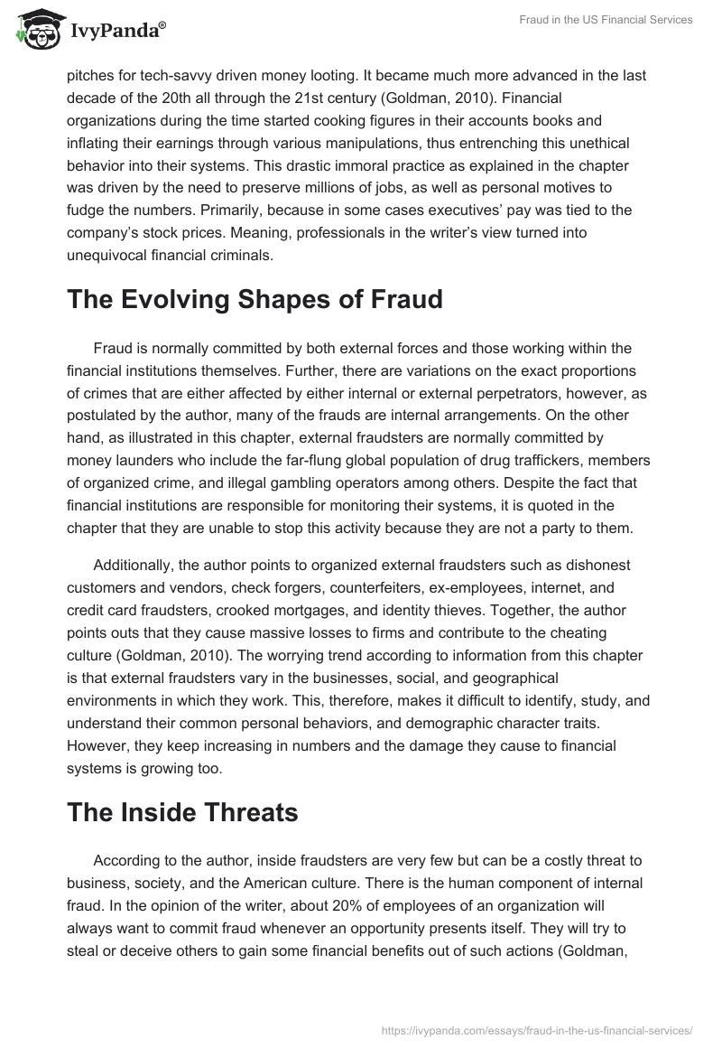 Fraud in the US Financial Services. Page 3