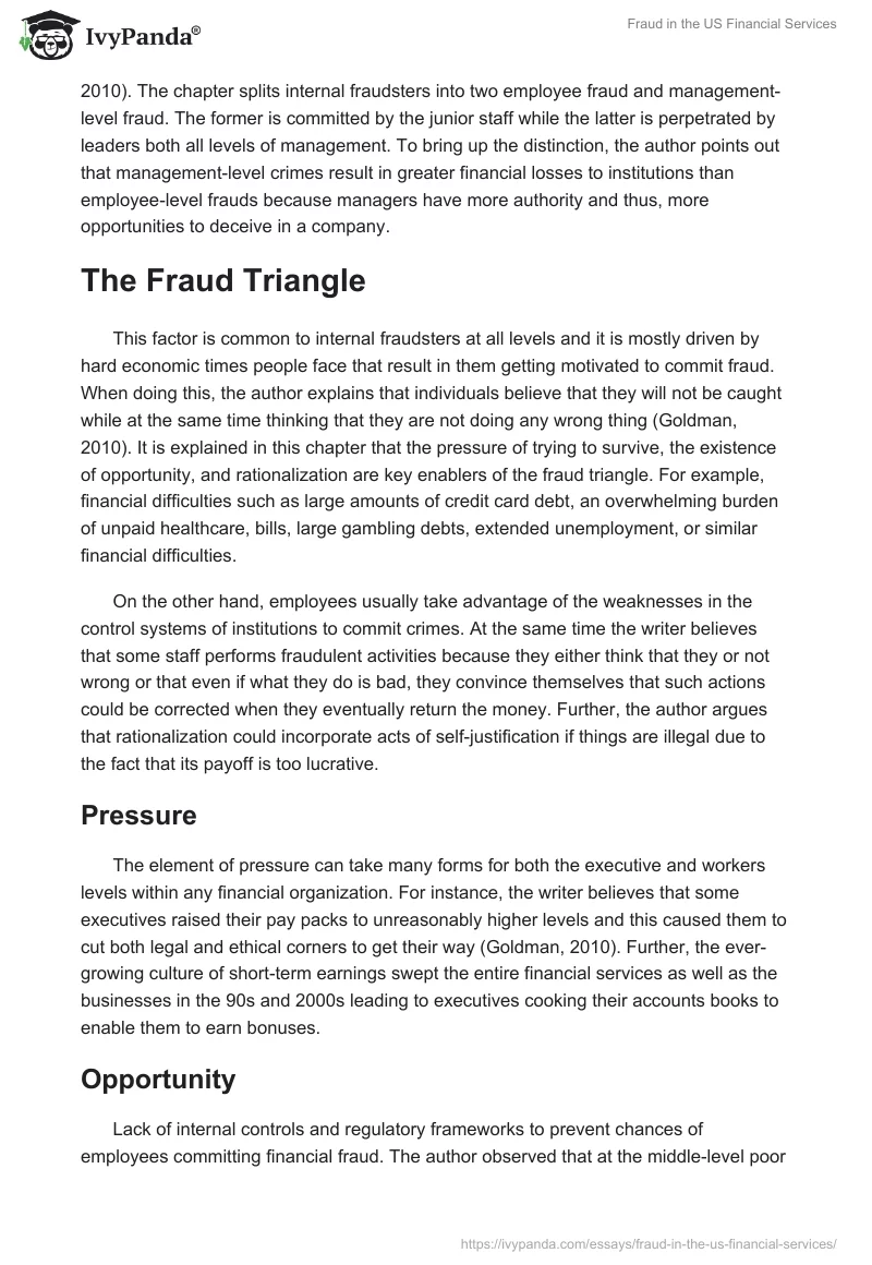 Fraud in the US Financial Services. Page 4