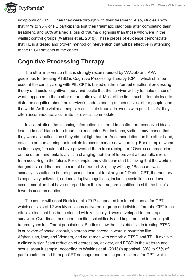 Assessments and Tools for Use With Clients With Trauma. Page 4