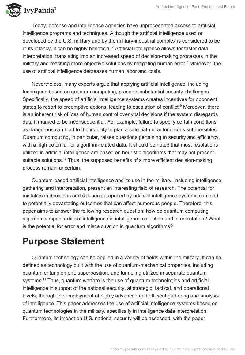 Artificial Intelligence: Past, Present, and Future. Page 2