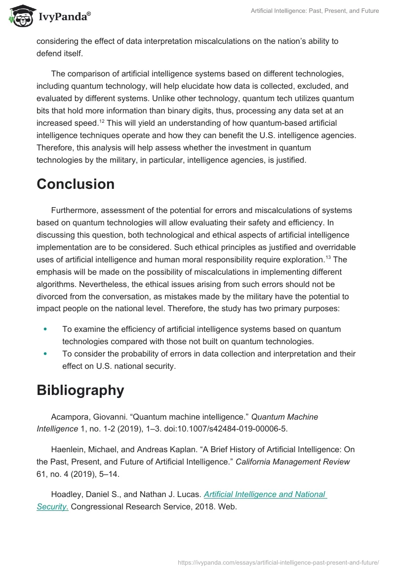 Artificial Intelligence: Past, Present, and Future. Page 3