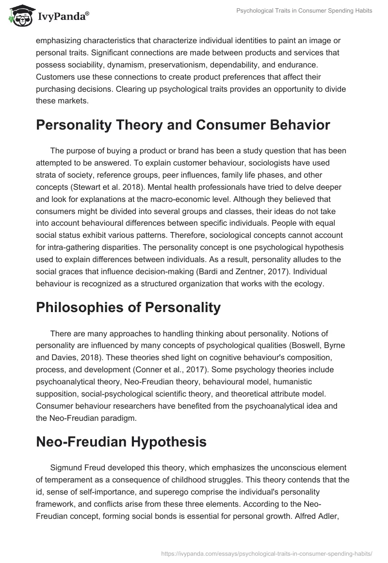Psychological Traits in Consumer Spending Habits. Page 4