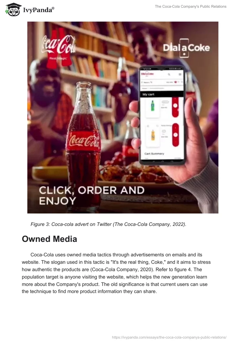 The Coca-Cola Company's Public Relations. Page 4