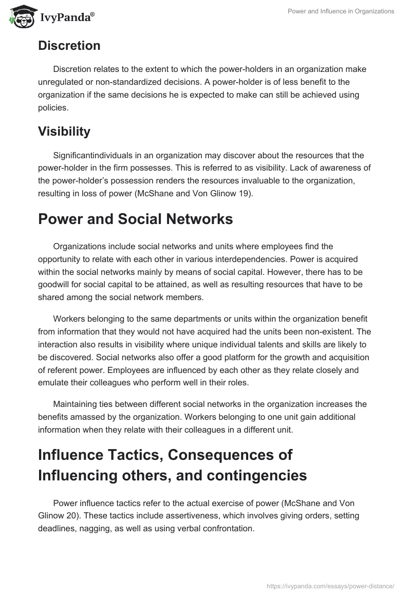 Power and Influence in Organizations. Page 4