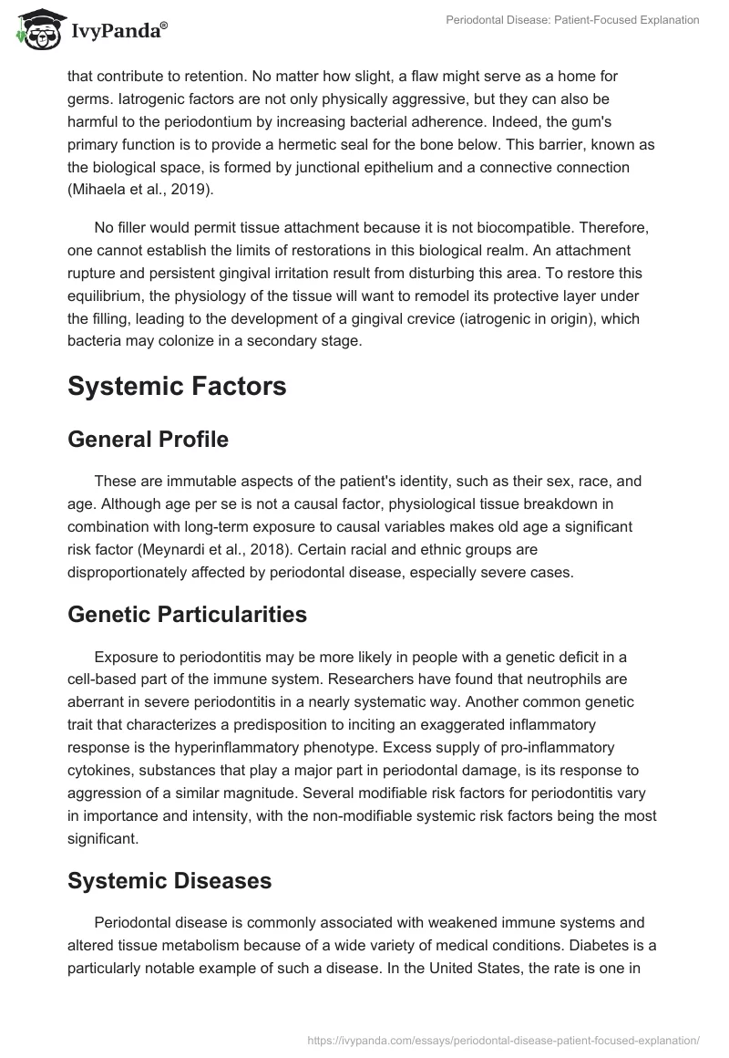 Periodontal Disease: Patient-Focused Explanation. Page 2