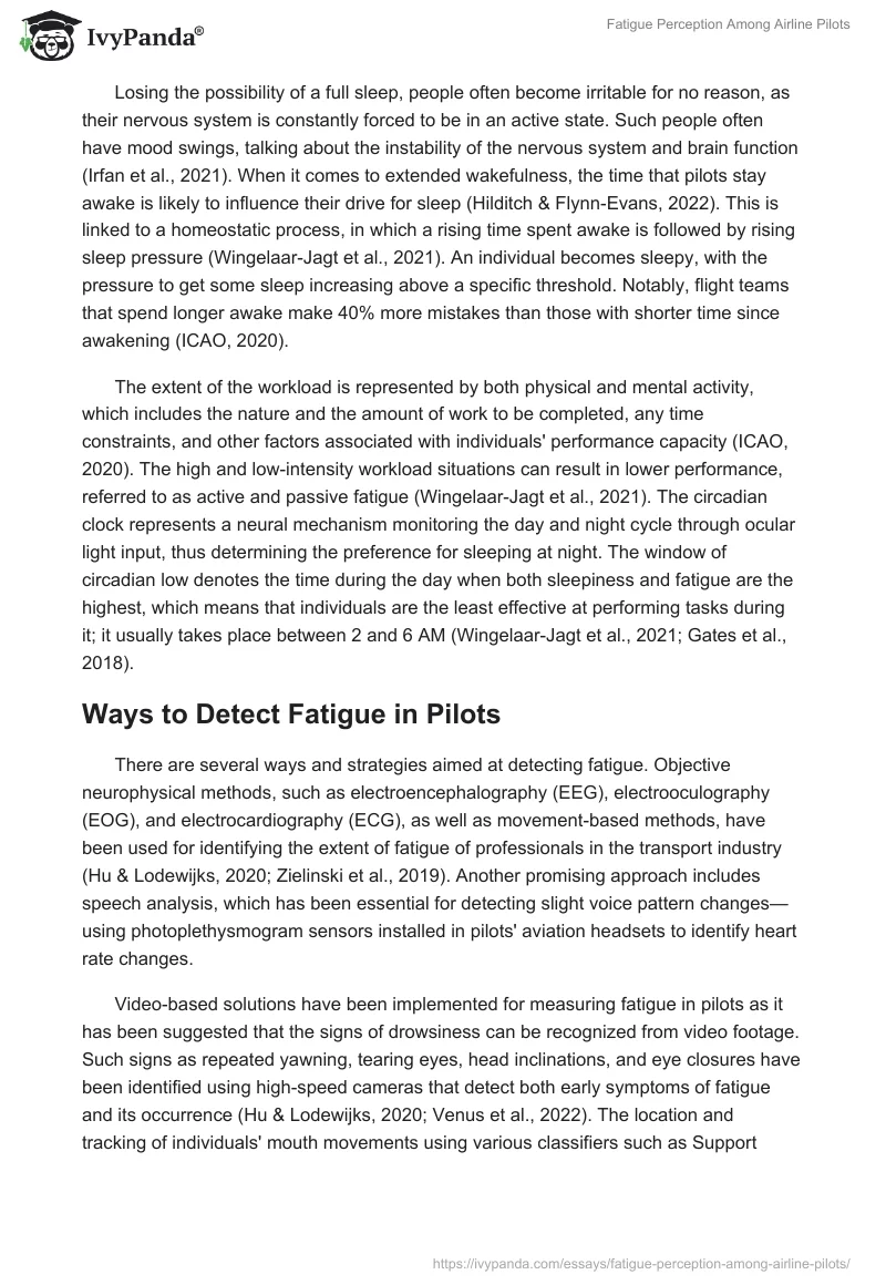 Fatigue Perception Among Airline Pilots. Page 5