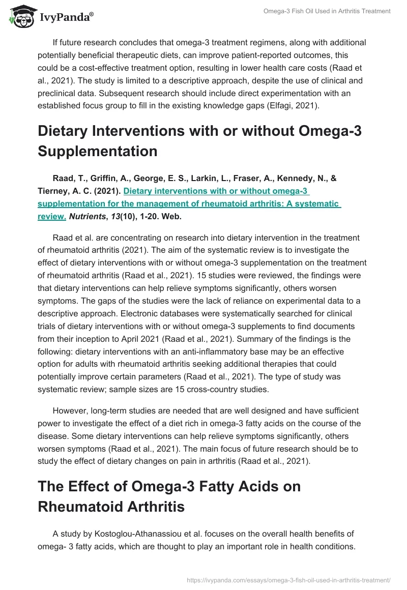 Omega-3 Fish Oil Used in Arthritis Treatment. Page 3