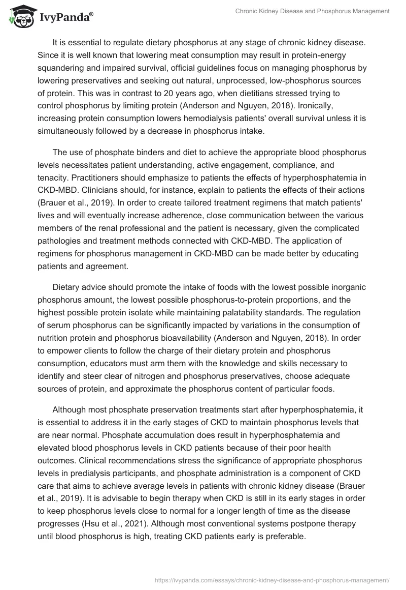Chronic Kidney Disease and Phosphorus Management. Page 5