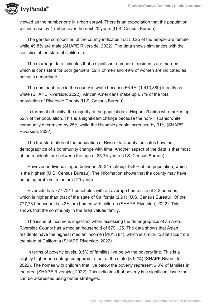 Riverside County's Community Needs Assessment. Page 2
