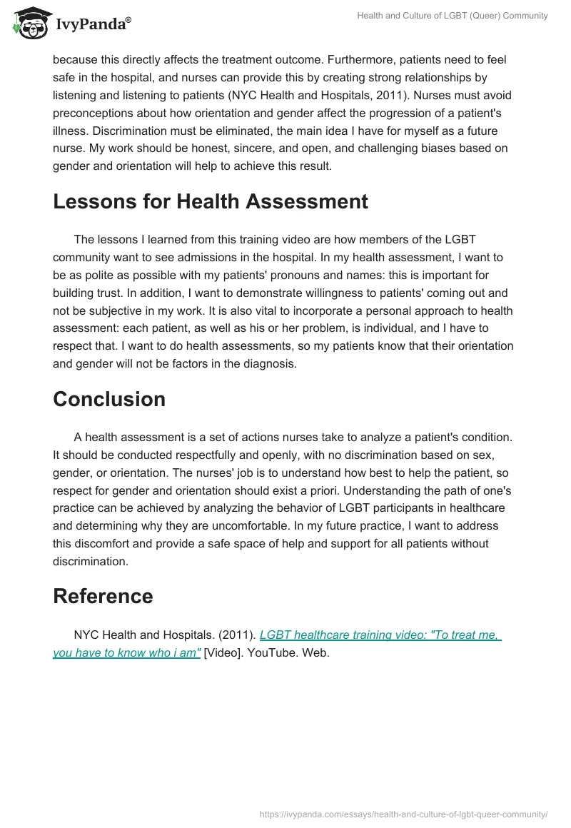 Health and Culture of LGBT (Queer) Community. Page 2