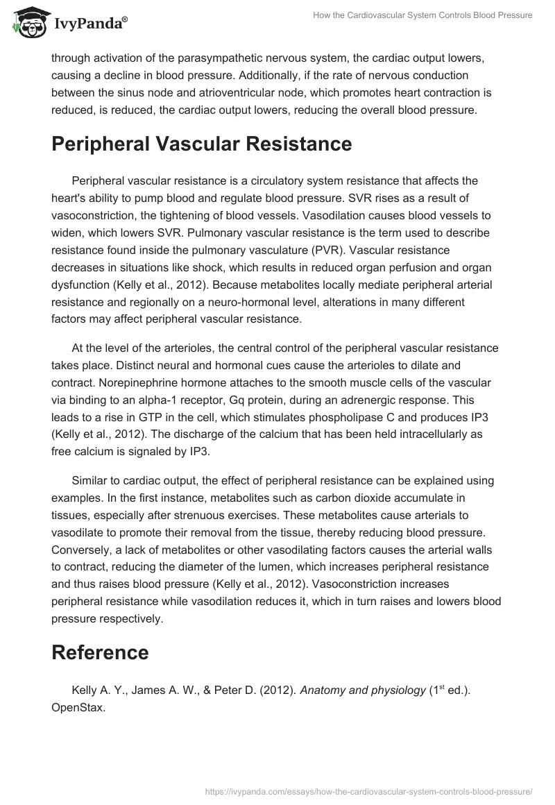 How the Cardiovascular System Controls Blood Pressure. Page 2