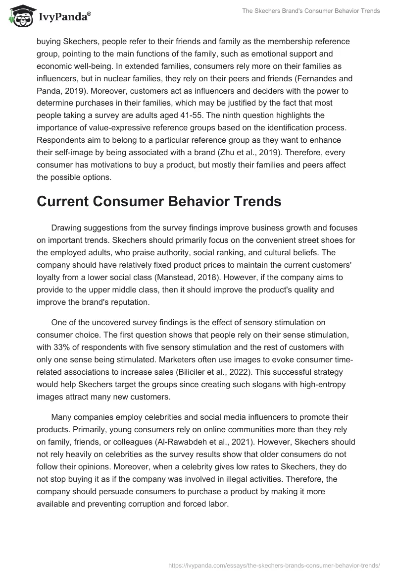 The Skechers Brand's Consumer Behavior Trends. Page 3