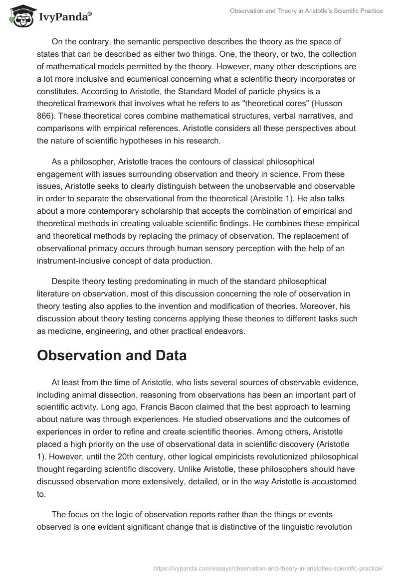 Observation and Theory in Aristotle’s Scientific Practice. Page 3