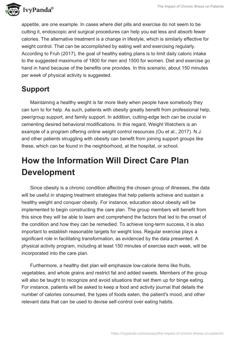 The Impact of Chronic Illness on Patients. Page 3
