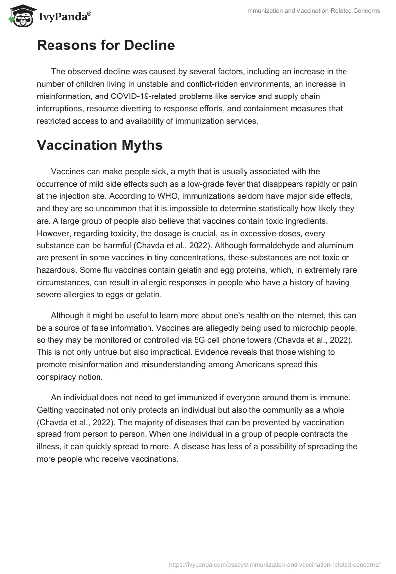 Immunization and Vaccination-Related Concerns. Page 3