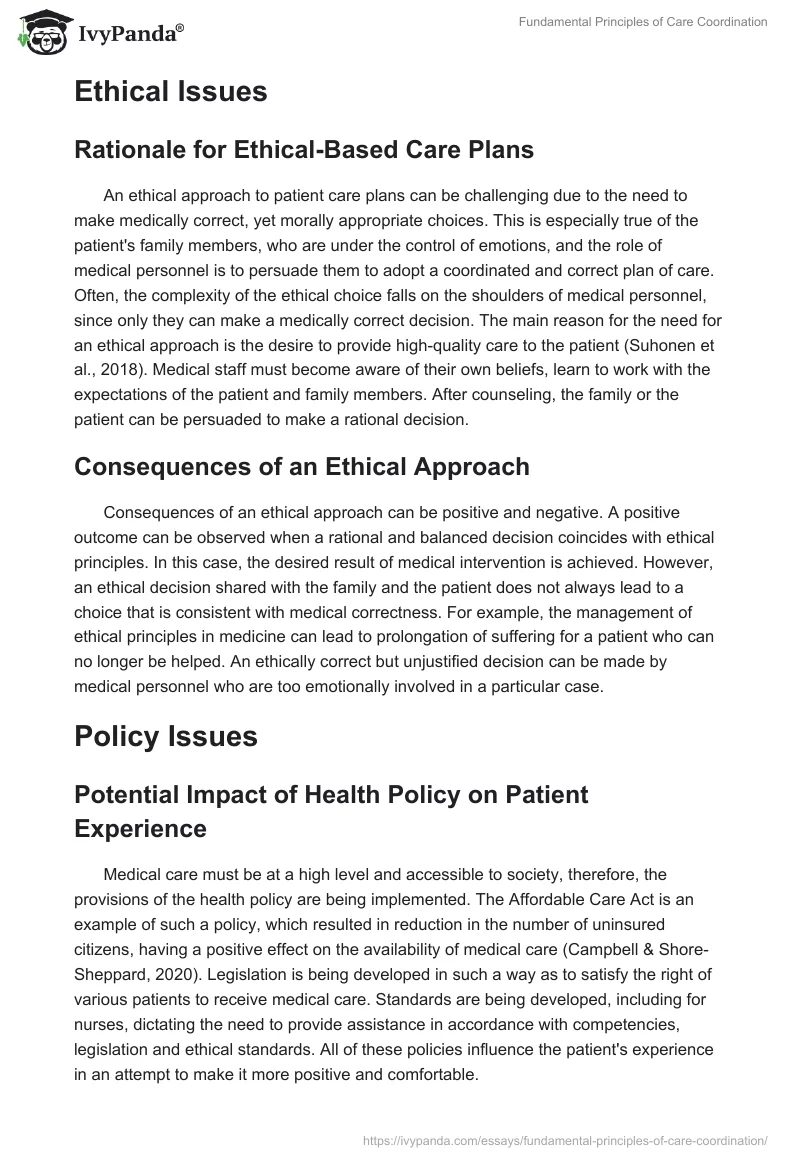 Fundamental Principles of Care Coordination. Page 3