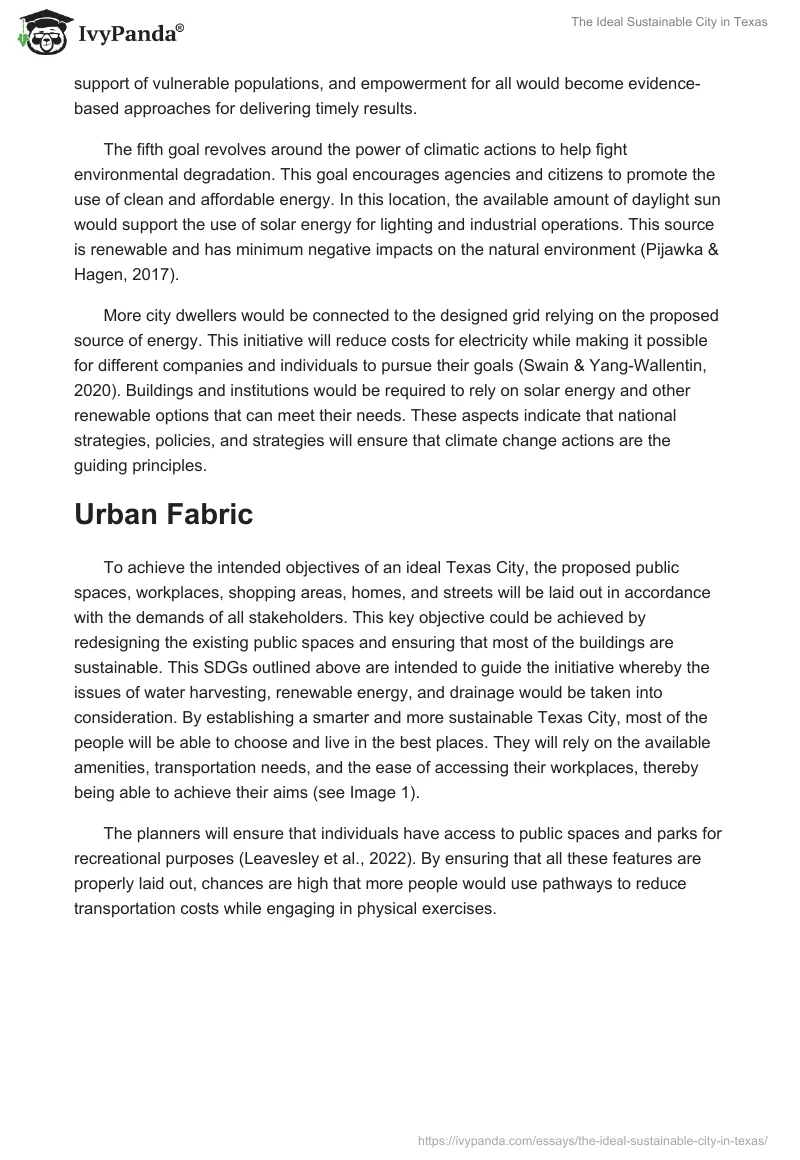 The Ideal Sustainable City in Texas. Page 3