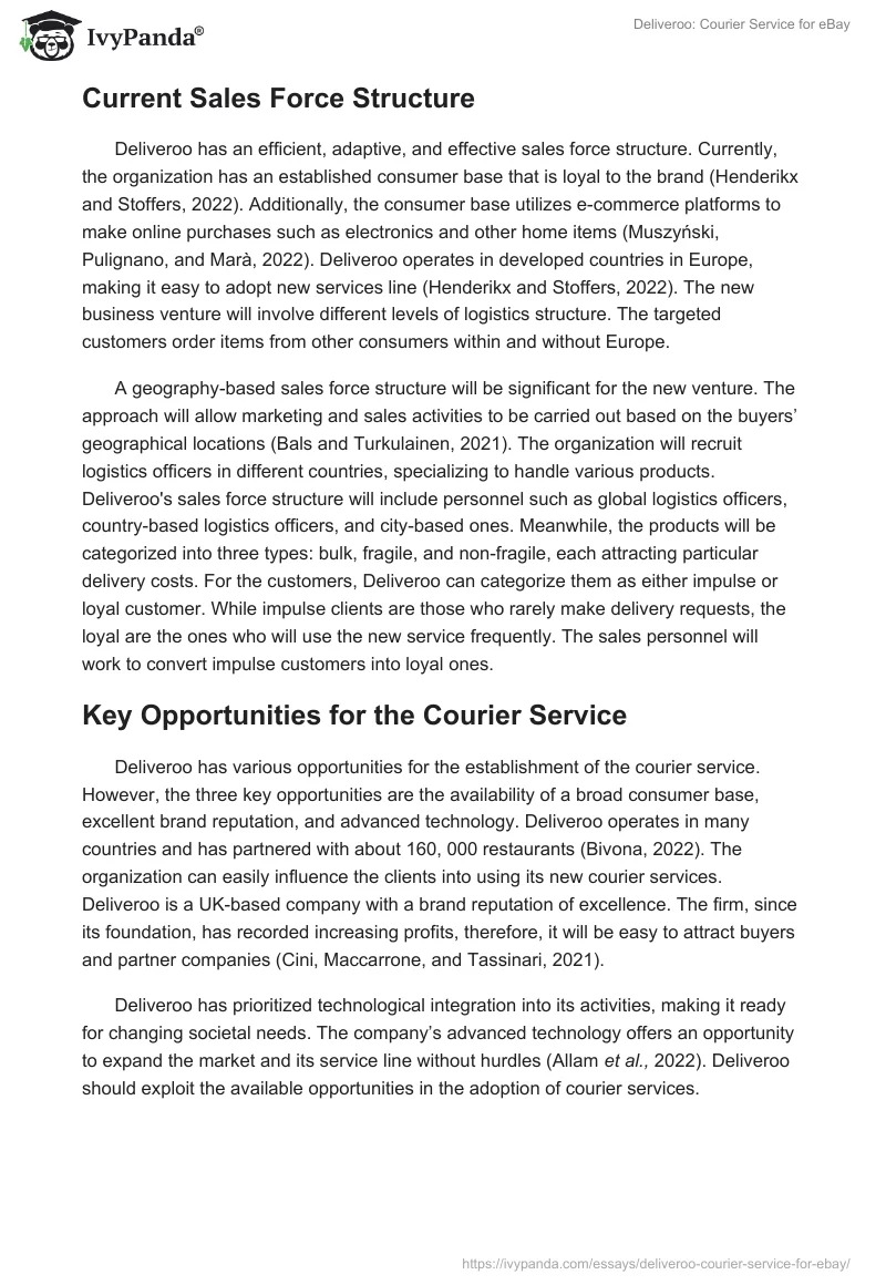 Deliveroo: Courier Service for eBay. Page 4