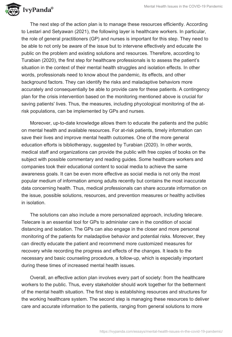 Mental Health Issues in the COVID-19 Pandemic. Page 2