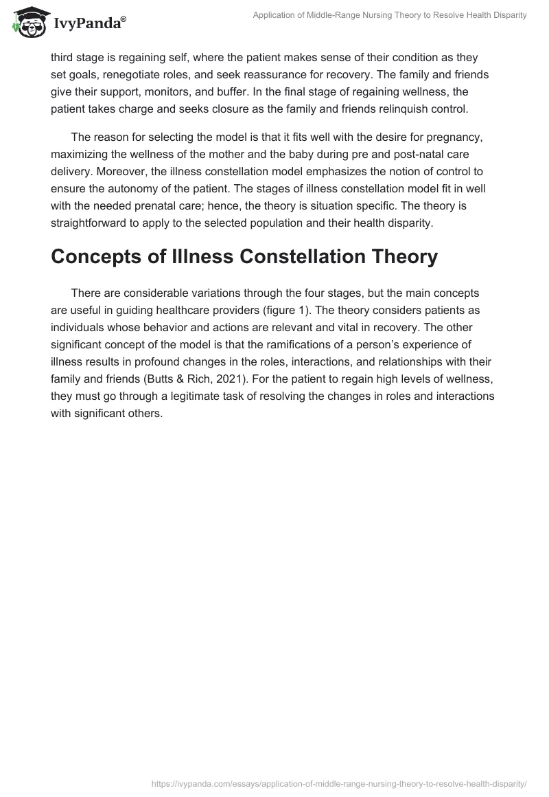 Application of Middle-Range Nursing Theory to Resolve Health Disparity. Page 2