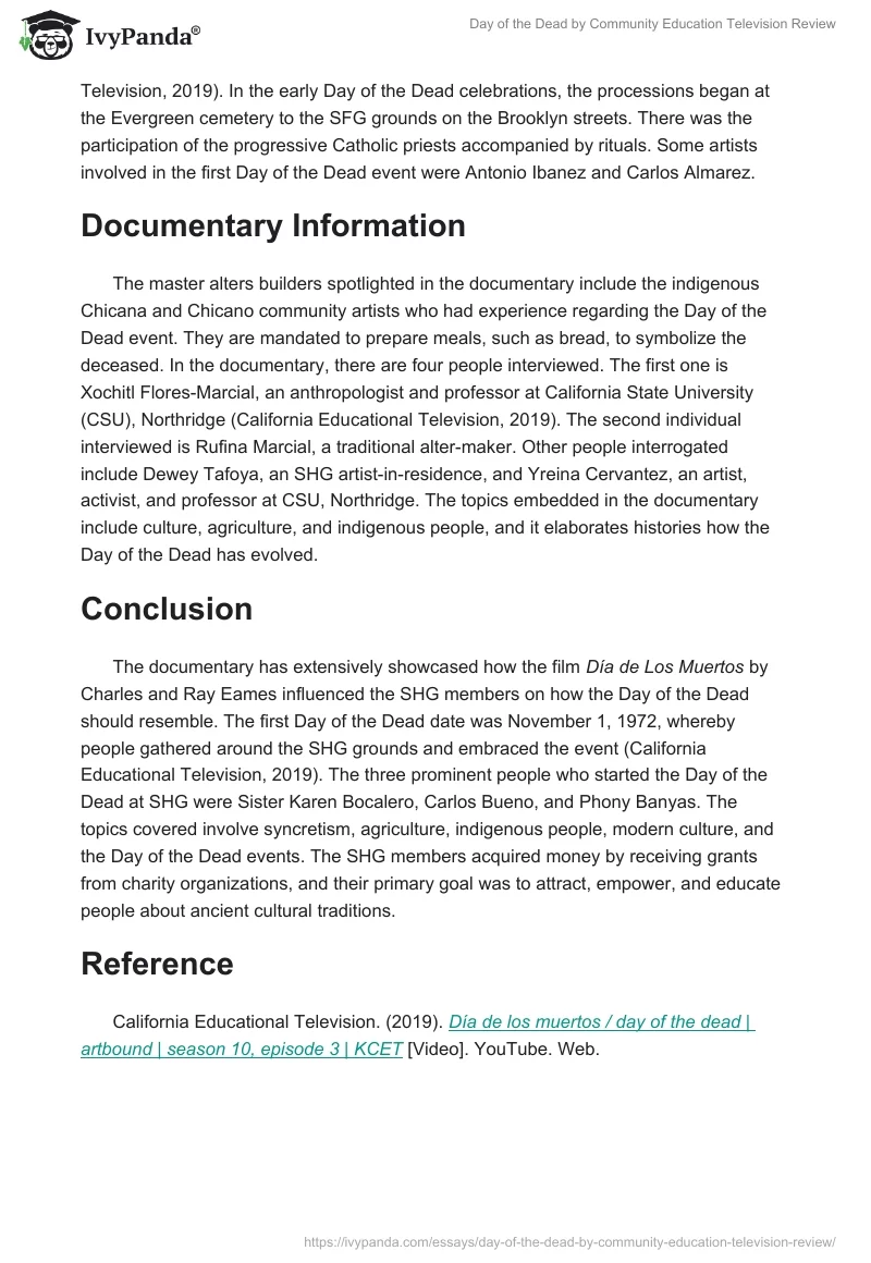 Day of the Dead by Community Education Television Review. Page 2