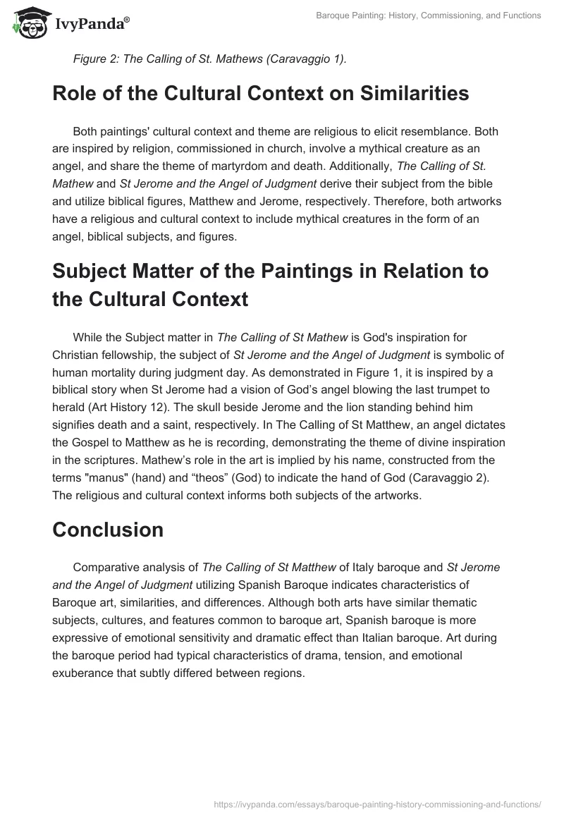 Baroque Painting: History, Commissioning, and Functions. Page 4