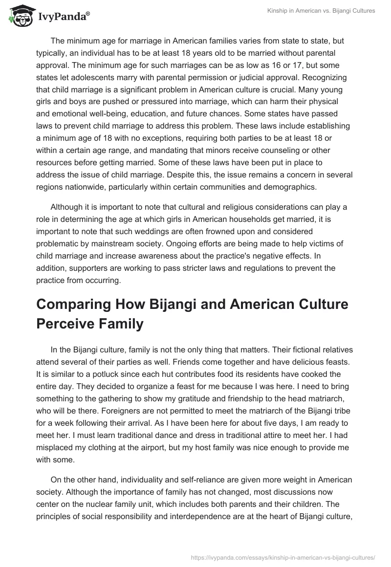 Kinship in American vs. Bijangi Cultures. Page 4