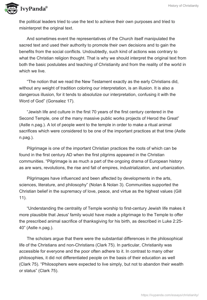 History of Christianity. Page 3